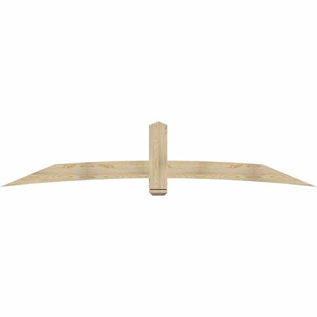 Ekena Millwork Bellingham Rough Sawn Timber Gable Bracket, Douglas Fir, 108"W x 22"H x 4"D x 6"F, 5/12 Pitch GBW108X22X0406BEL00RDF